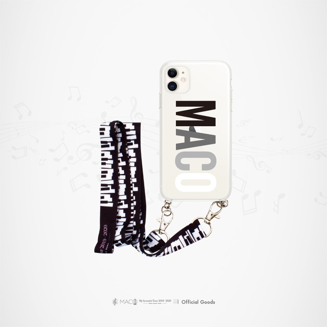 Maco ネックストラップ付iphoneケース ブラック Maco Official Web Shop