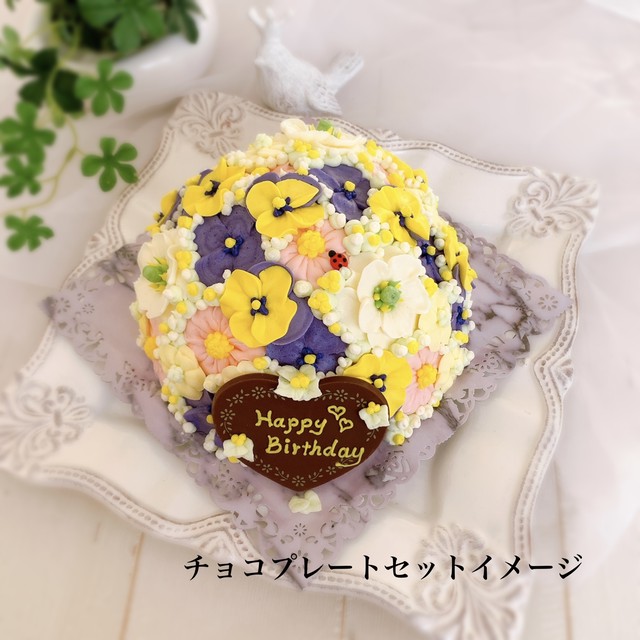 お花いっぱいのドーム型フラワーケーキ チーズケーキ味 Candy Meru アニバーサリーケーキショップ
