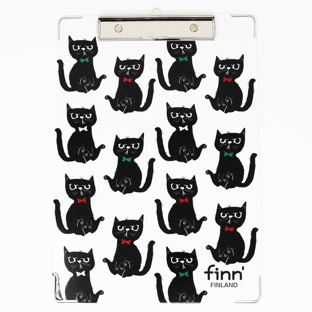 猫バインダー フィンダッシュクリップボード マスノヤ衣料品店 マスノヤ猫雑貨店