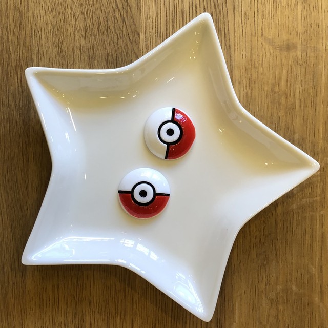 05 41 07 ハンドメイド用デコパーツ資材 6個1セット パロディ ポケモン モンスターボール Douceセレクト ハンドメイドと癒しのインテリア雑貨のお店 Douce