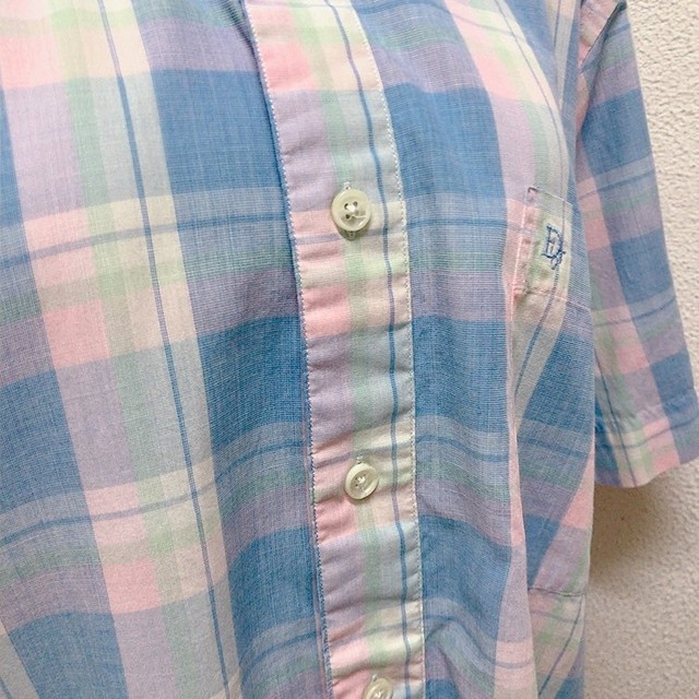Dior 半袖シャツ 水色ピンク チェック ディオール Uta