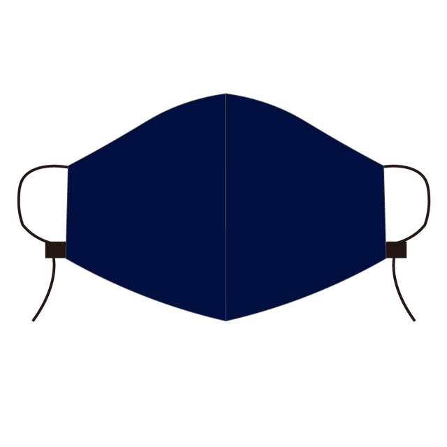 首掛け型ndeeマスク 紺 ネイビー L M Sの3サイズ展開 ネックデザインマスク Neckdesignmask ファッションマスク ナベちゃんねるshop