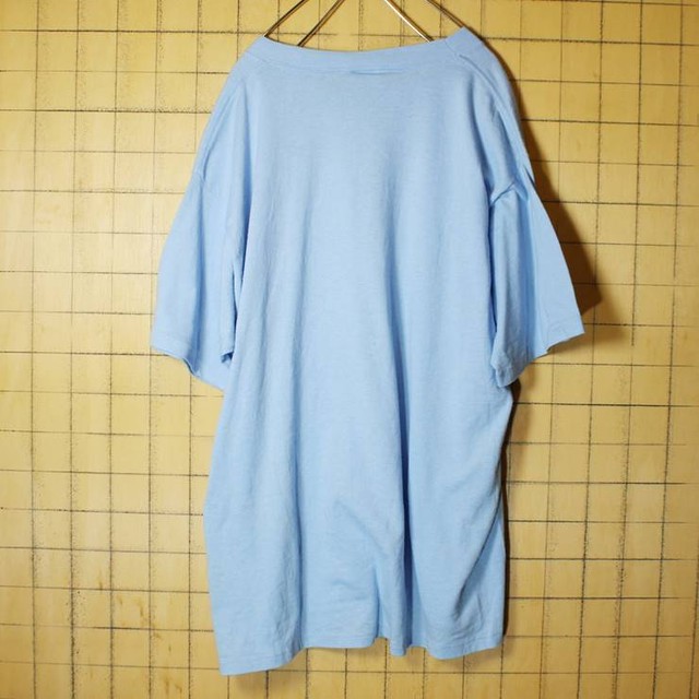 70s 80s Usa製 無地 半袖 Tシャツ ライトブルー 水色 メンズxl Sunbelt プレーン 古着 0513ss39 古着屋ataco Garage