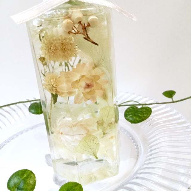 ハーバリウム ナチュラル プチギフト クリスマス プレゼント プチメリア お花ギフト