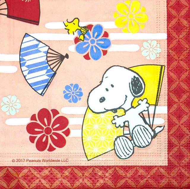 キャラクター Snoopy スヌーピー 北欧ペーパーナプキンpaperletter ペーパーレター