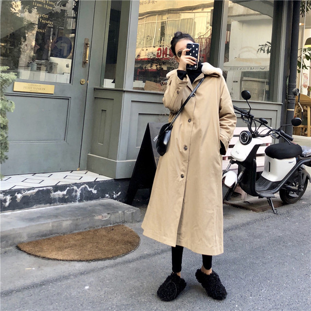 大人カジュアル ロングコート ボア襟 トレンチコート マキシ丈 シャツワンピース ウエストリボン シンプル 秋冬 レディース アウター Ptnym2524 Shop Suba