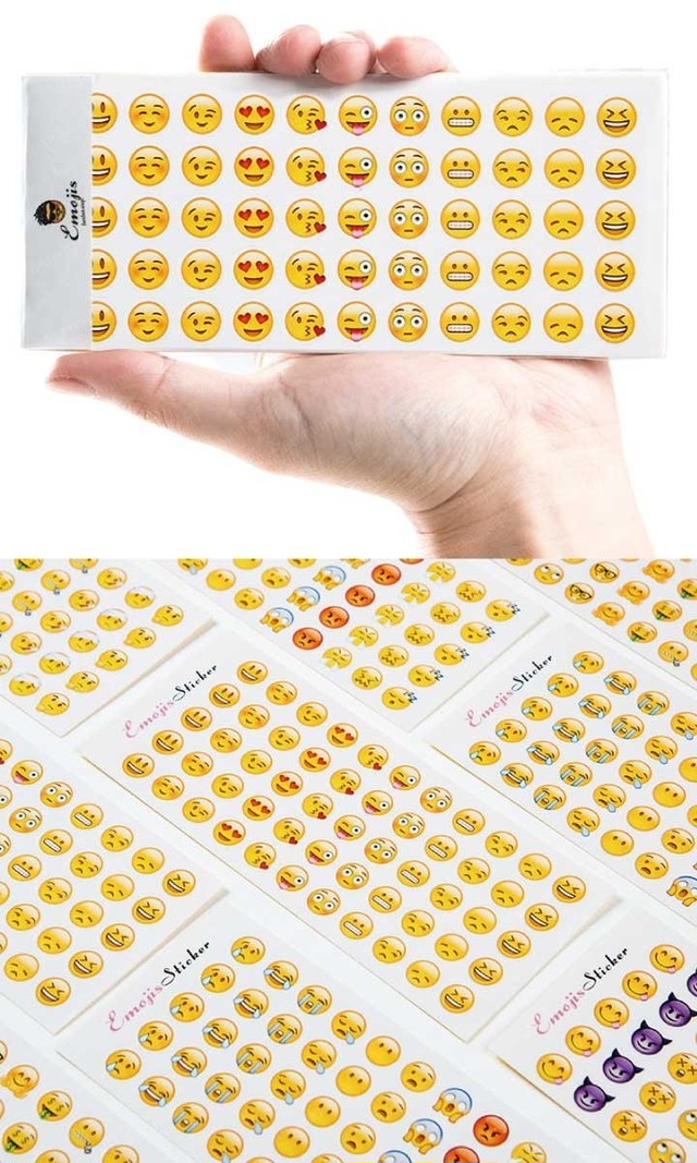 絵文字 シール 顔文字 Emoji おもしろ雑貨 ステッカー 手帳 ラッピング プレゼント 雑貨 スケジュールシール 手帳シール アルバム 整理 今コレ 送料無料 Hummingf