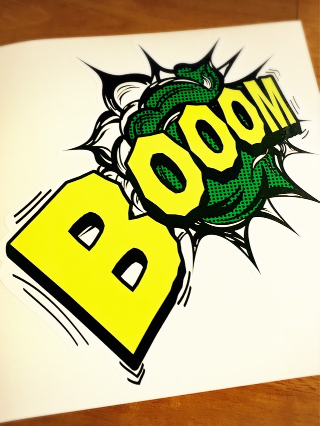 耐水性抜群なスノボステッカー 爆 Saka Zakka