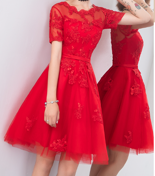 Xsサイズも 半袖レースのミモレ丈ａラインワンピースドレス エレガント 大人 上品 18年新作 フォーマルドレス ウェディング 謝恩会 結婚式 二次会 パーティー お呼ばれ お出かけ 455 Dressy Lily ドレッシーリリー プチプラドレスワンピース専門店