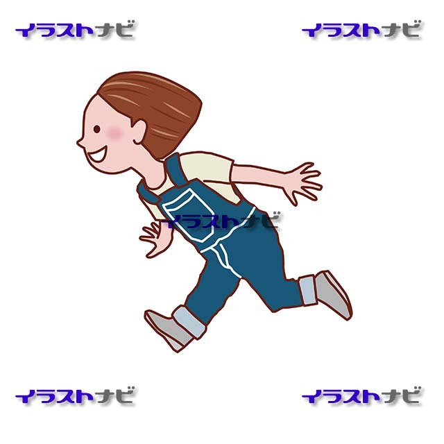 走る女の子2ポップ イラストナビ