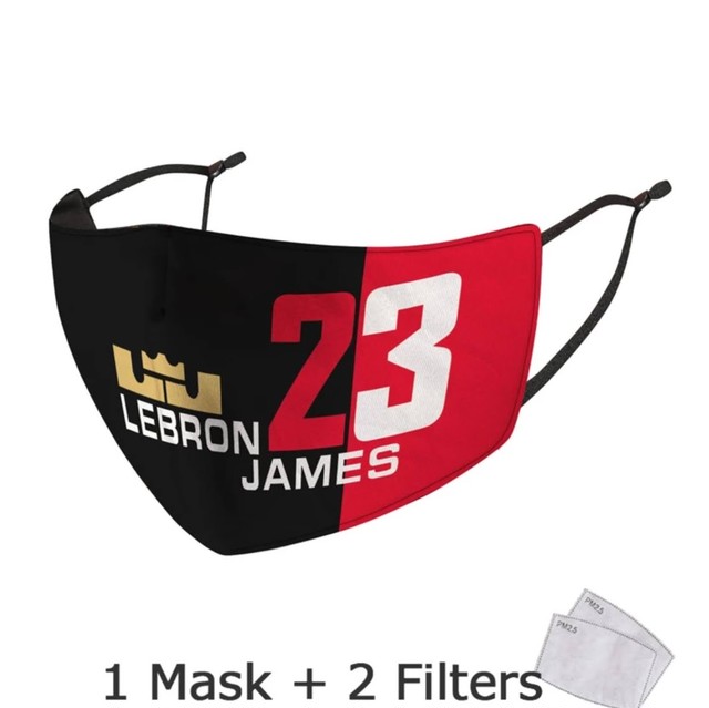 バスケ Nba スポーツ 洗えるマスク フィルター レブロン ジェームズ バスケ用品bag