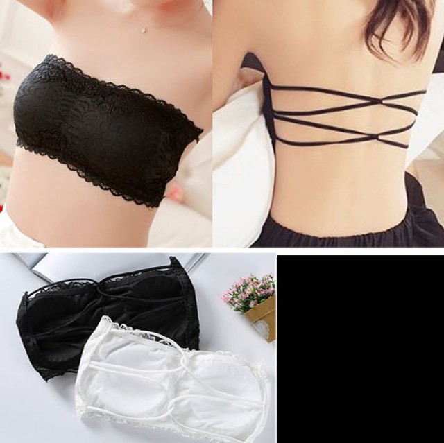 No 6106 大人気 バッククロス ブラトップ ベアトップ ナイトブラ レース カップ付き 黒 Next Dream