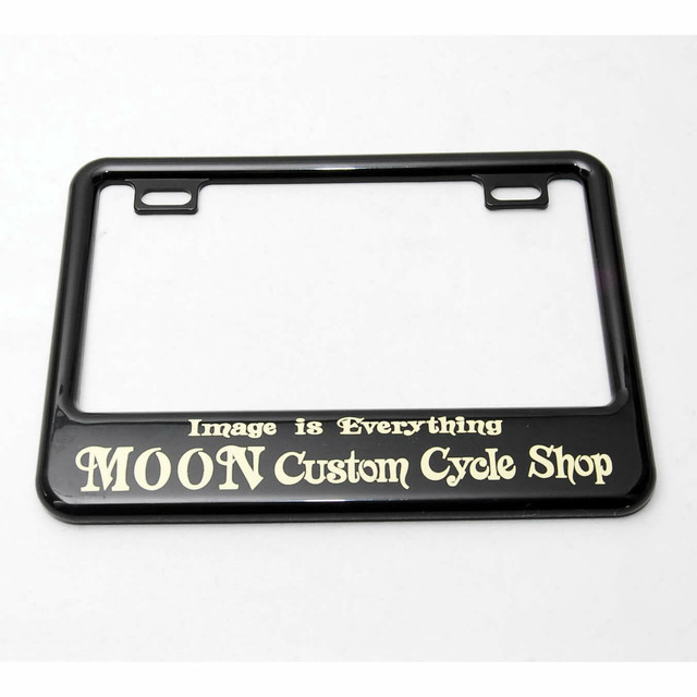 送料無料 Moon Custom Cycle Shop ライセンスフレーム 原付 50cc 125cc Mg130gcbkmcs ムーンアイズ バイク ナンバーフレーム Shop Tsukimi