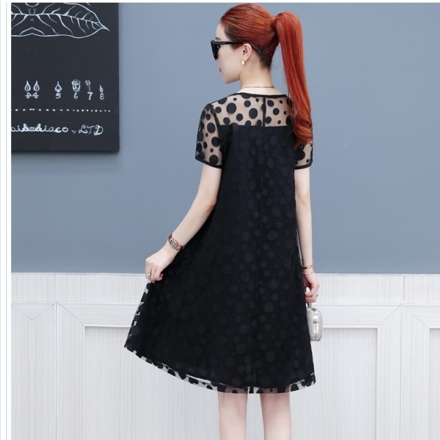 大人 ワンピース タイト 膝丈 ワンピース レディース 個性派ワンピース シースルーワンピース 星 チェック イレヘム アシメ グリッド メ Basecamp49