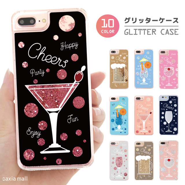 Amg 010 Aloha ハワイアン Summer キラキラ動く グリッター スマホケース Axia Mall