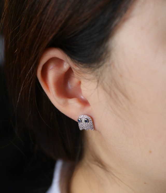 ジルコンのキャラクターペアピアス Naturich ジルコンのキャラクターペアピアス Naturich