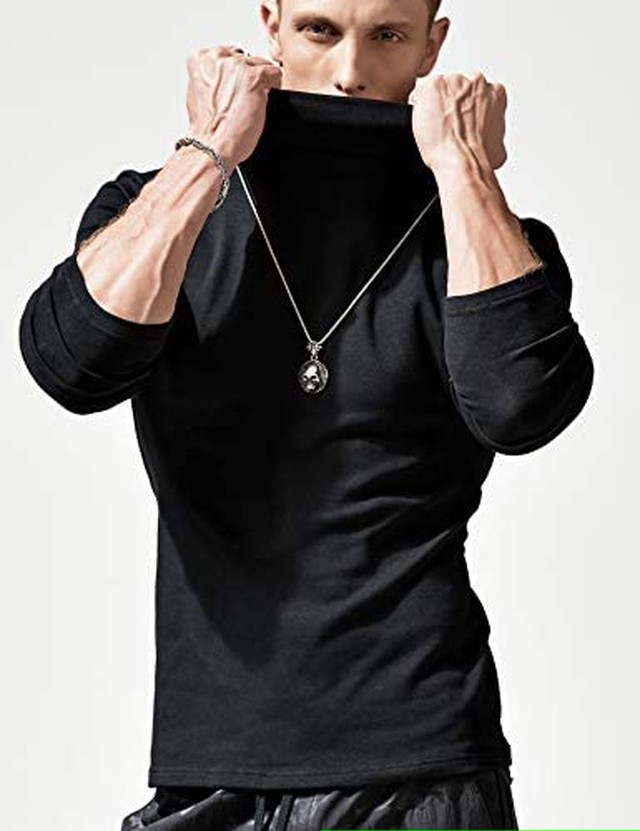 Jpcs Xdian メンズセーター ハイネック スリム おしゃれ ニット 厚手 無地 暖かい カジュアル インナーシャツ メンズ 肌着 長袖 Tシャツ 保温インナー インナーシャツ やわらか Az Japan Classic Store