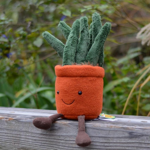 Jellycat Yucca ジェリーキャット 日本 シリー もふもふ ぬいぐるみ 大人女子 ギフト 癒し プレゼント お祝い 出産祝い 誕生日 最高級 縫いぐるみ ソフト ドール 正規代理店 輸入品 正規品 ポットプランツ 植物 草 水やり 不要 手間のかからない 植木鉢 多肉植物 うえき