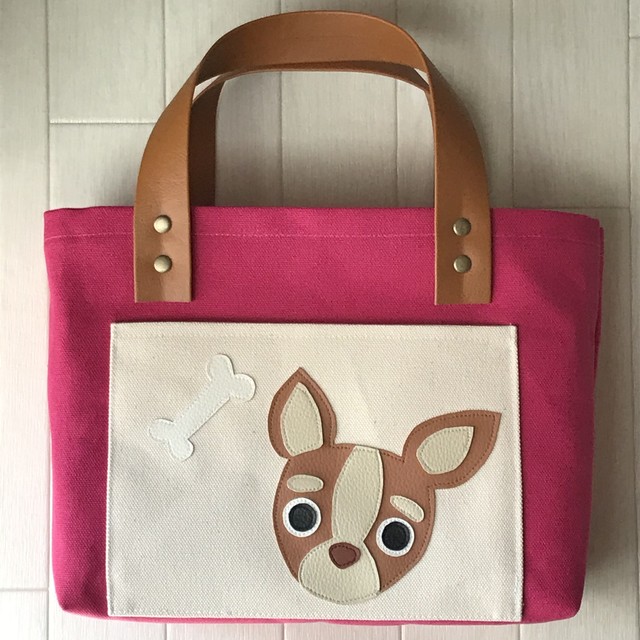ハンドメイド ランチトートバッグ お散歩バッグ ｈａｎｄｍａｄｅ蒼空
