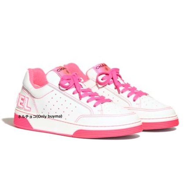 Chanel 関税補償 新作限定 早い者勝ち スニーカー白 ピンク Bluebell Trust