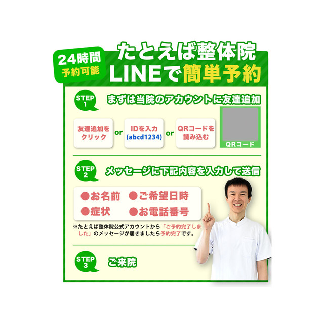 オリジナル「LINE予約手順」