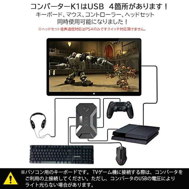 Nintendo Switch Ps4 Ps3 Xbox One 対応 ゲーム4点セット ゲーミングキーボード マウス コンバーター マウスパッド 任天堂スイッチ ライト Limeme Gtx300 K1 Tg K1 英語配列 光学式マウス Usb接続 送料無料 ゲームショップtgk