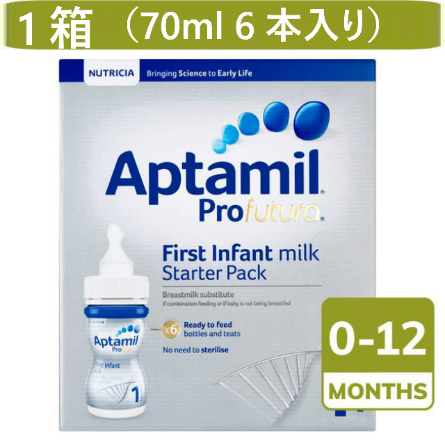 Aptamil Profutura Infant Milk,Ready to Feed 70ml Box of 24 Bottles 