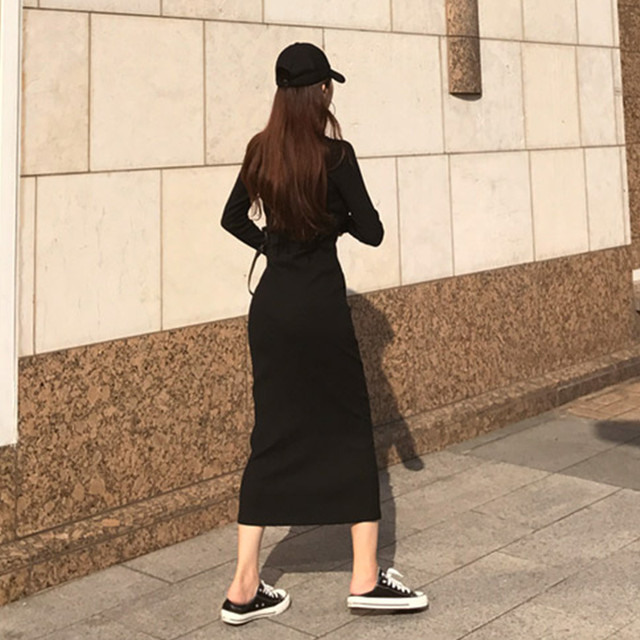 送料無料 2色 ワンピース レディース パーカーワンピース パーカーワンピ フーディー フードつき 長袖ワンピース 長袖 ロングワンピース ロング丈 ミモレ丈 タイトワンピース タイト スリム フィット Iライン 大きいサイズ 着やせ 無地 シンプル 大人 カジュアル