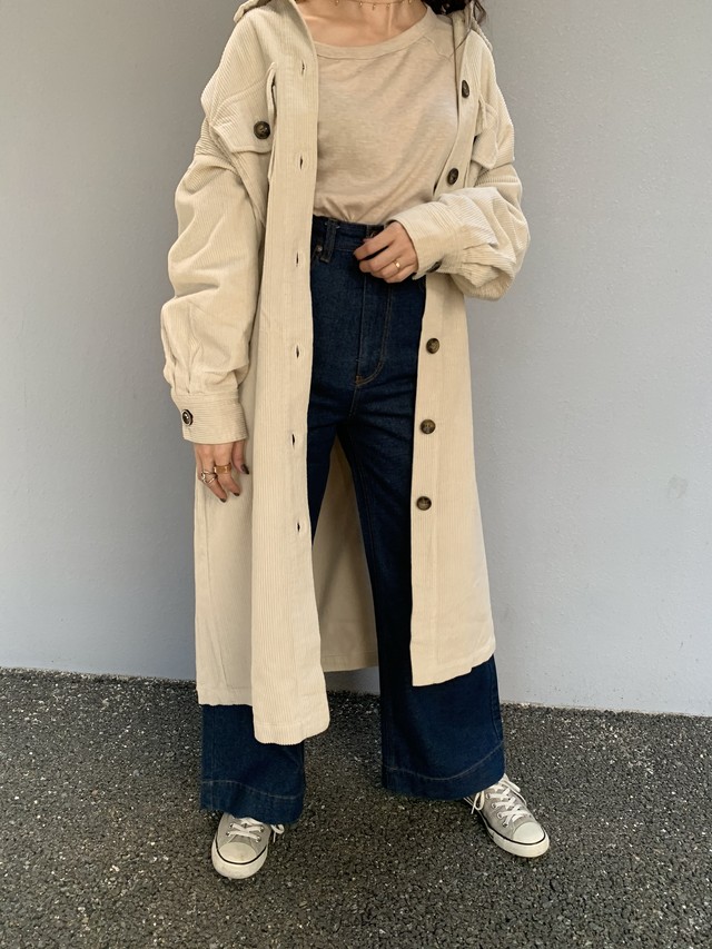 コーディロイ シャツワンピース Select Shop Puppy