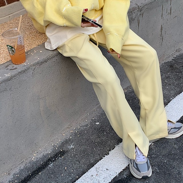 〈カフェシリーズ〉バナナシェイクのフレアパンツ