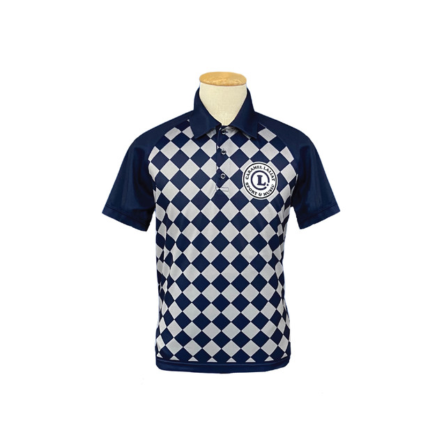 【MEN】ポロシャツ CHECKER2 GRAY(送料無料)