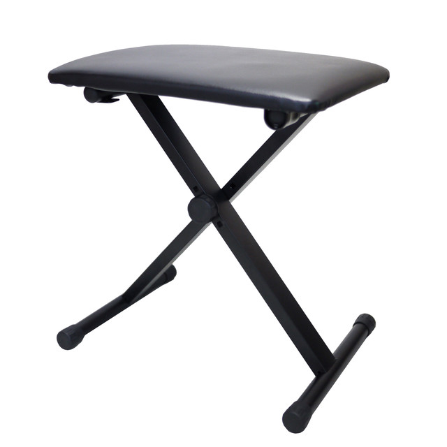 Sympha 少し低め キーボードイス 折りたたみピアノ椅子 3段高さ調整 折り畳み椅子 Kurokumo