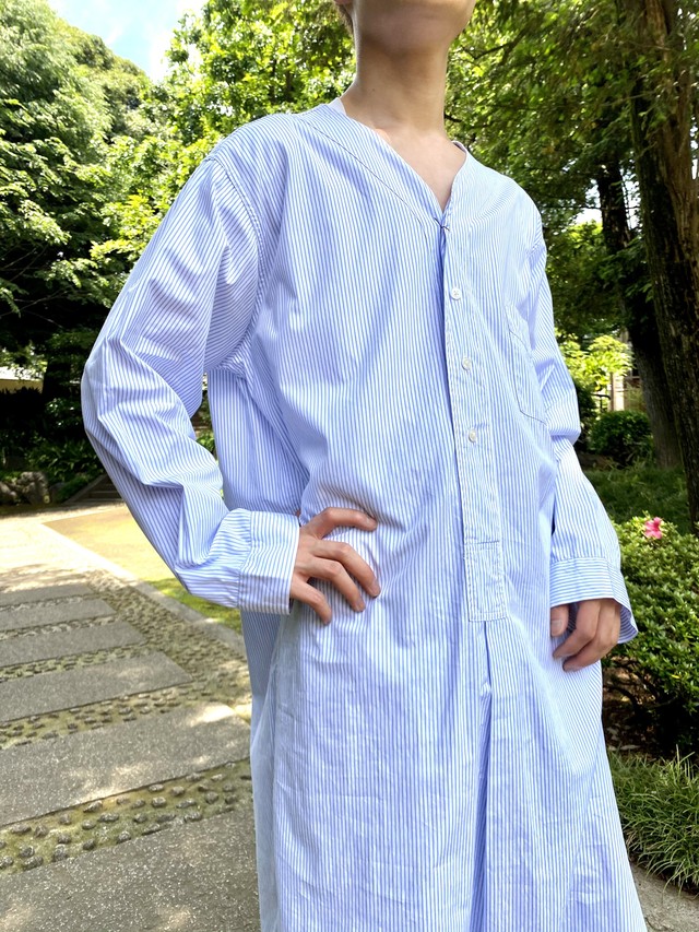 長丈の雰囲気 Brooks Brothers ブルックスブラザーズ スリーピングシャツ ストライプ柄 ホワイト M Slat Albatross Vintage