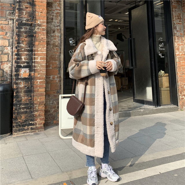 新作 カジュアル チェツク柄ボアアウターレディース 可愛い 韓国 オルチャン 暖かい 防寒 デートに通学に ロング丈 ショート丈2種類その時のコーデに合わせて選べる ボタン 2781 Sayurio レディースアパレル ファッション プチプラ アラサー アラフォー