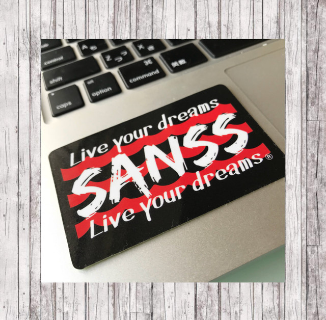 先行発売 500枚 限定デザイン ステッカー Icカードサイズ Sanss Live Your Dreams オフィシャルストア