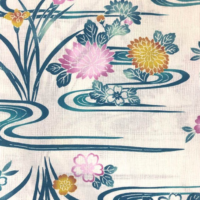 浴衣 綿麻 おしゃれ レディース ゆかた 和柄 花柄 和装 和服 夏 着物 セール きもの キモノ Kimono 夏祭り 花火大会 お祭り Yukata Kimonoroman Yukiya