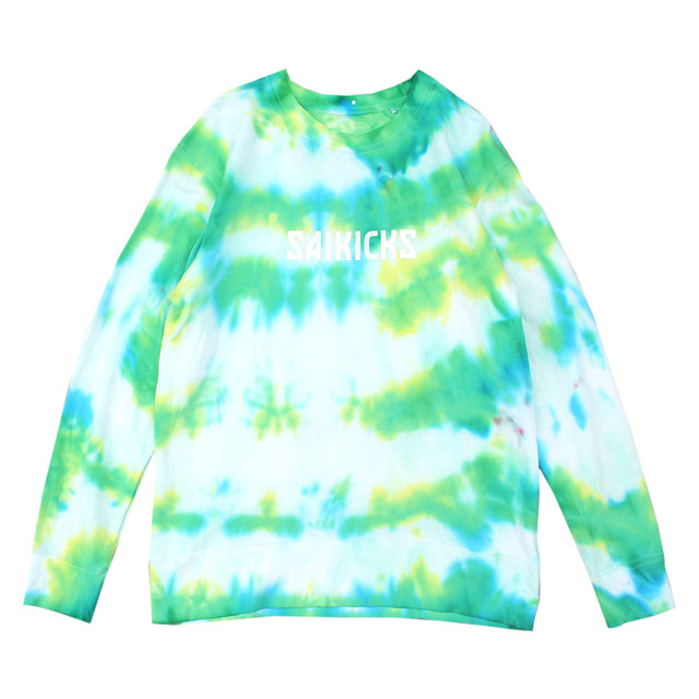 Saikicks Tiedye Logo Sweat トレーナー サイキックス タイダイ ロゴ スウェット タイダイ L Saikicks