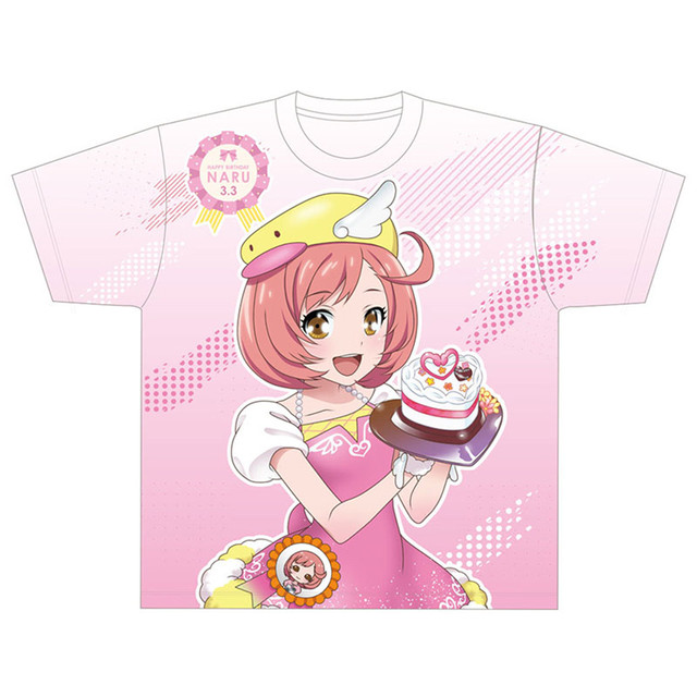 プリティーリズム レインボーライブ ハピプリバースデー 彩瀬なるフルグラフィックtシャツ グルーヴガレージ プリティーシリーズオンラインショップ