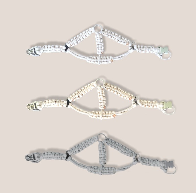 Harness 犬ハーネス 小型犬ちゃんオーダーメイド 簡単 おしゃれ ハーネス 首輪 胴輪 小型犬 ソフト 安全 着脱 咳き込み 調節可能 引っ張り防止耐久性小型犬歩行補助しつけ用散歩用軽量通気 犬 アウトドア店 ロッコウウルフ Rokkowolf