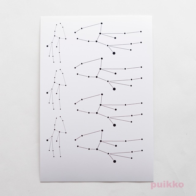 おとめ座 タトゥーシール Puikko