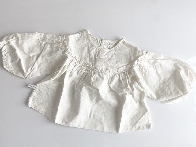 アウトレット 即納商品 ぽわん袖フリルブラウス 90 Popocherie Popocherie 旧minimane