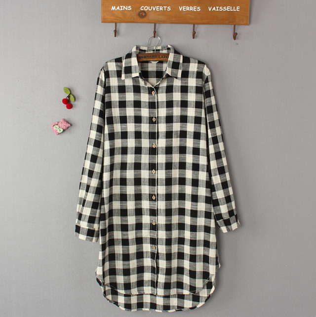 大人気 春コーデ ロング丈 ギンガムチェック シャツ 今季のおしゃれアイテム デート お出かけ シャツワンピ Cawaiicorpo