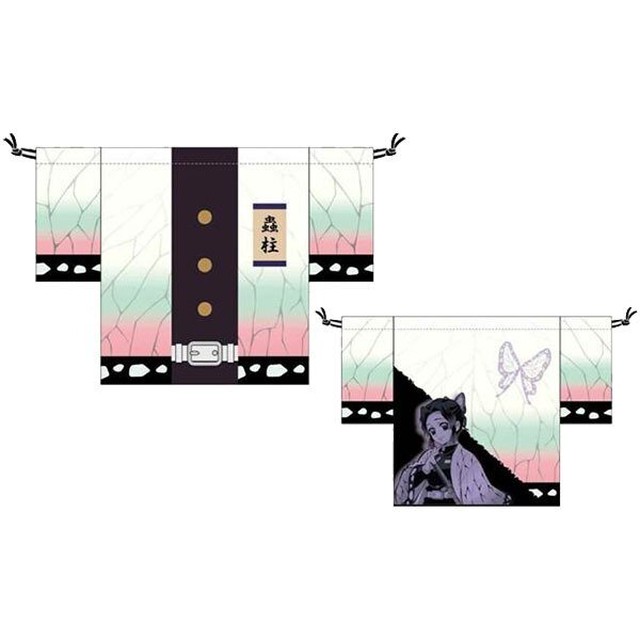 鬼滅の刃羽織風巾着 きめつ 柱 鬼殺隊 袋 巾着 ポーチ 新作 ビーエフエストラ ワイワイワイショップ