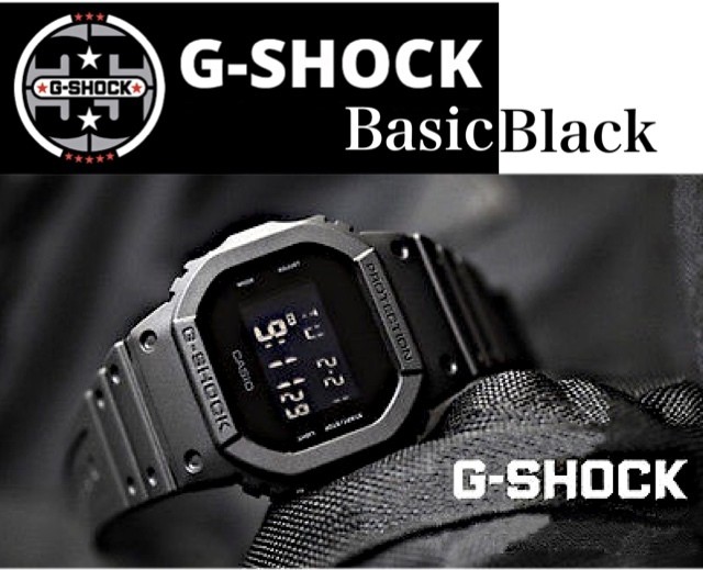 Casio 逆輸入 G Shock Basic Black 海外モデル Gショック 腕時計 メンズ 防水 デジタル 正規品 保証 レディース All Black Mmmc