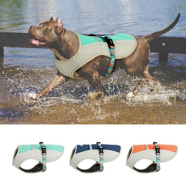 Gg5 送料無料 犬服 ワンちゃん服 夏服 小 中 大型犬用 ドッグウェア 犬用ジャケット ワンちゃん 冷感服 クールベスト 春夏 犬用 冷却 トレーニング お散歩 熱中症対策 ミント オレンジ ネイビー S Xl Gg5 B Sweet