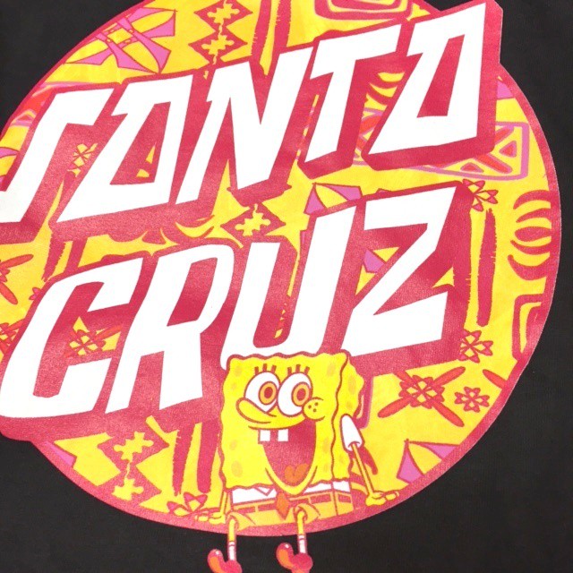 Santa Cruz X Spongebob Squarepants Lounge L S T Shirt Black サンタクルーズ X スポンジボブ コラボ スクエアパンツ ラウンジ ロングスリーブ Tシャツ ブラック Pretzels Skateboard And Culture