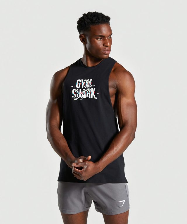 Gymshark ジムシャーク Gymshark Glitch Tank Black 海外サイズ Relaxboystore Powered By Be Bold Corp