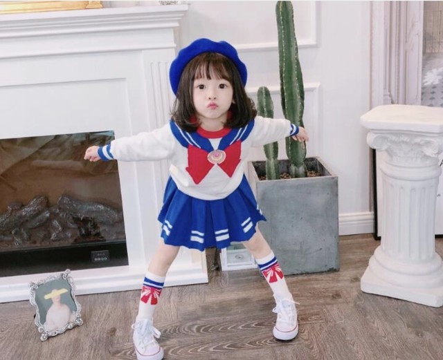 発表会 セーラームーン ニット 秋冬新作 子供服 韓国服 ココロオドル