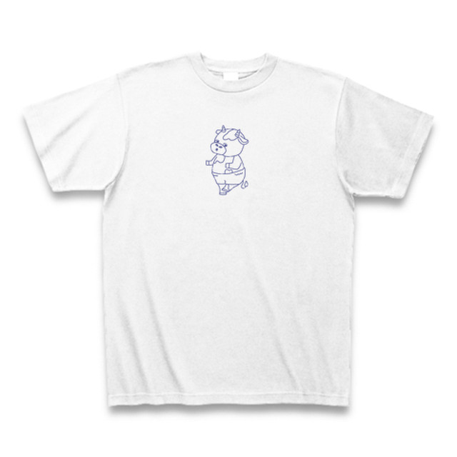 ワンポイントアニマルtシャツ うしくん アニマルスウェット 可愛い双子コーデキャラtシャツ 親子ペア Na Ra