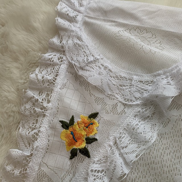 レトロヴィンテージ昭和レトロ 可愛いレース暖簾 のれん Roinaz Used Salon